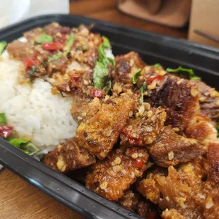 Basil stir-fry porkbelly