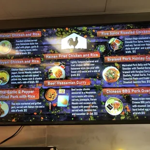 Digital menu