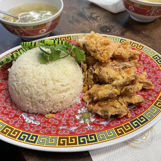 Hainanese Fried Chicken and Rice