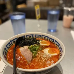 Spicy shoyu (added an egg)