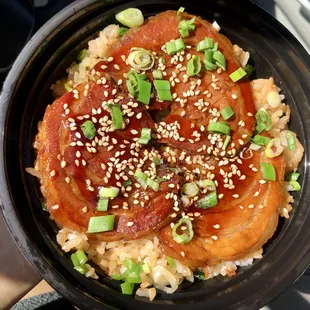 Small Toro Chashu Bowl ($6.50 - 3 pc chashu)