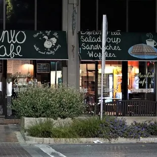 Night time street view