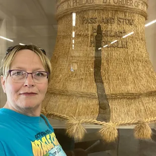 The liberty bell depicted out of wheat. It was huge!