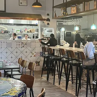 the interior of a restaurant