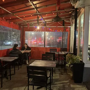 outside, ramen and noodles