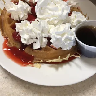 Waffles with Fruit