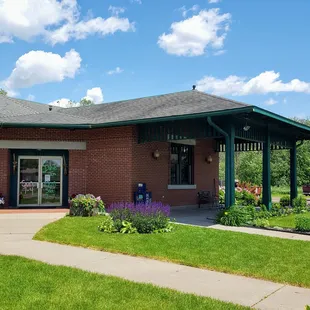 Front entrance and carport-like structure