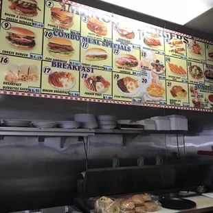 the menu of the restaurant