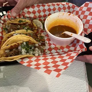 Queso Birria Taco Meal