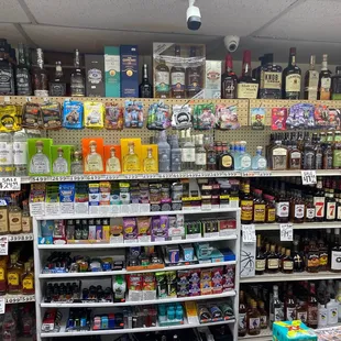 a wide selection of liquor