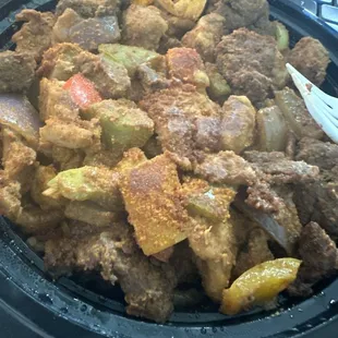 Suya Bowl with jollof rice