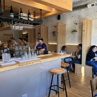 Bar area and tables.