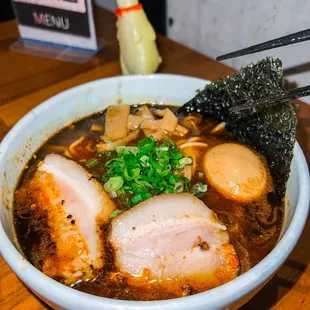 Black Garlic Tonkotsu Menya Ramen