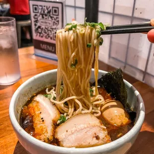 Black Garlic Tonkotsu Menya Ramen