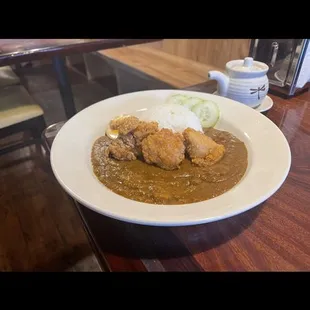 Special curry chicken rice