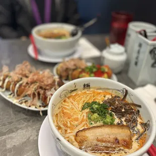 Hybrid ramen and Takoyaki