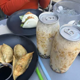 Boba and Fried Dumplings