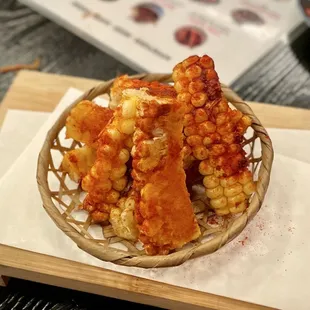 Corn wings spicy - $7