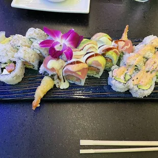 sushi and sashimi, sashimi, sushi, food