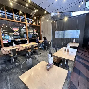 Outdoor patio seating