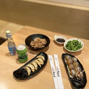  variety of food items on a table