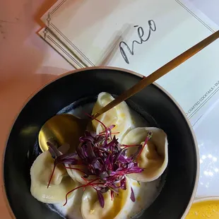 Roasted corn wonton