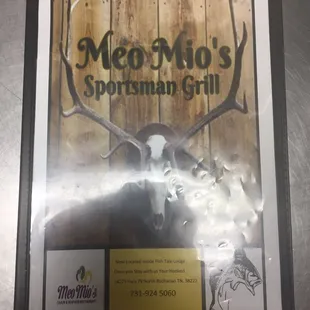 Meo Mio's menu