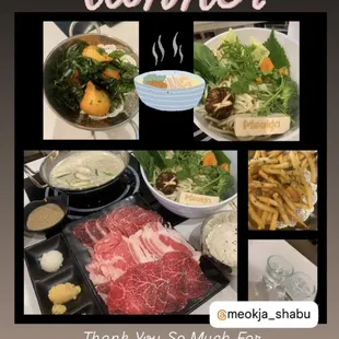 Fish balls with roe, Meokja meat platter