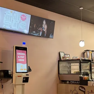 Order at the kiosk and they will call your name :)