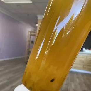 Passion fruit with mango stars