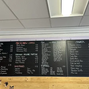 Menu as of March 1, 2024
