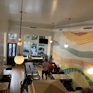 Inside from upstairs