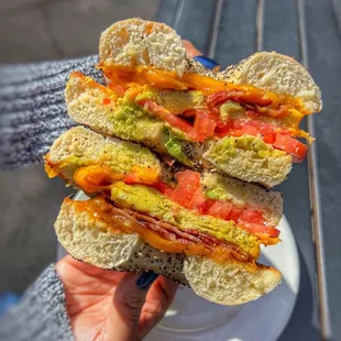 MERAKI bagel with bacon and avocado