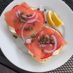 Smoked Salmon Bagels