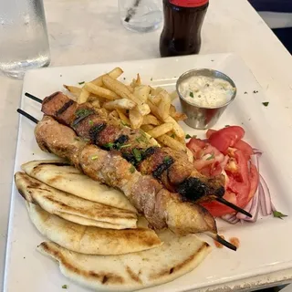 Pork Souvlaki Platter