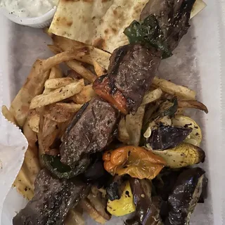 Filet Mignon Kebab Platter