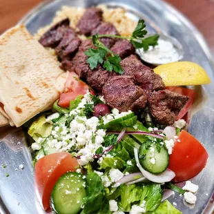 Steak Kalamakia Platter