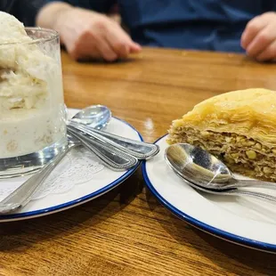 Baklava ice cream and tart!!