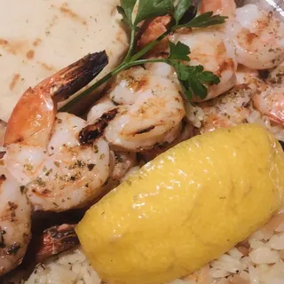 Kids Shrimp Kalamaki Plate