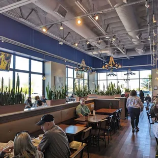 the dining area