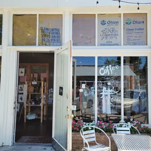 the front of the store