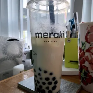 Oolong Milk Tea with Boba