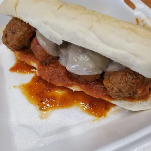 a meatball sandwich