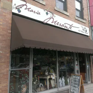 the front of a store