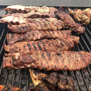 ribs on the grill