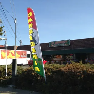a sign for a fast food restaurant