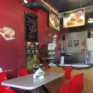 the interior of a restaurant