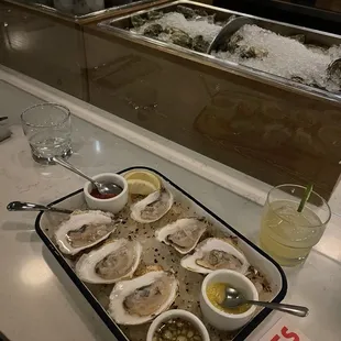 sitting at the oyster bar