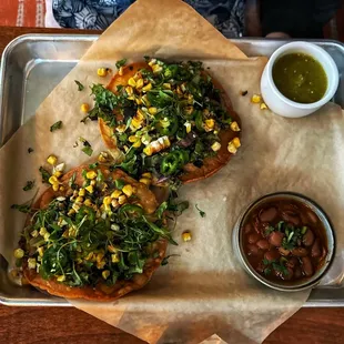 Vegetarian tostadas