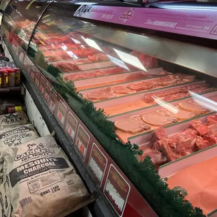 a meat display